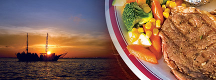 Cancún-Columbus Dinner Surf n´Turf (Mar y Tierra)